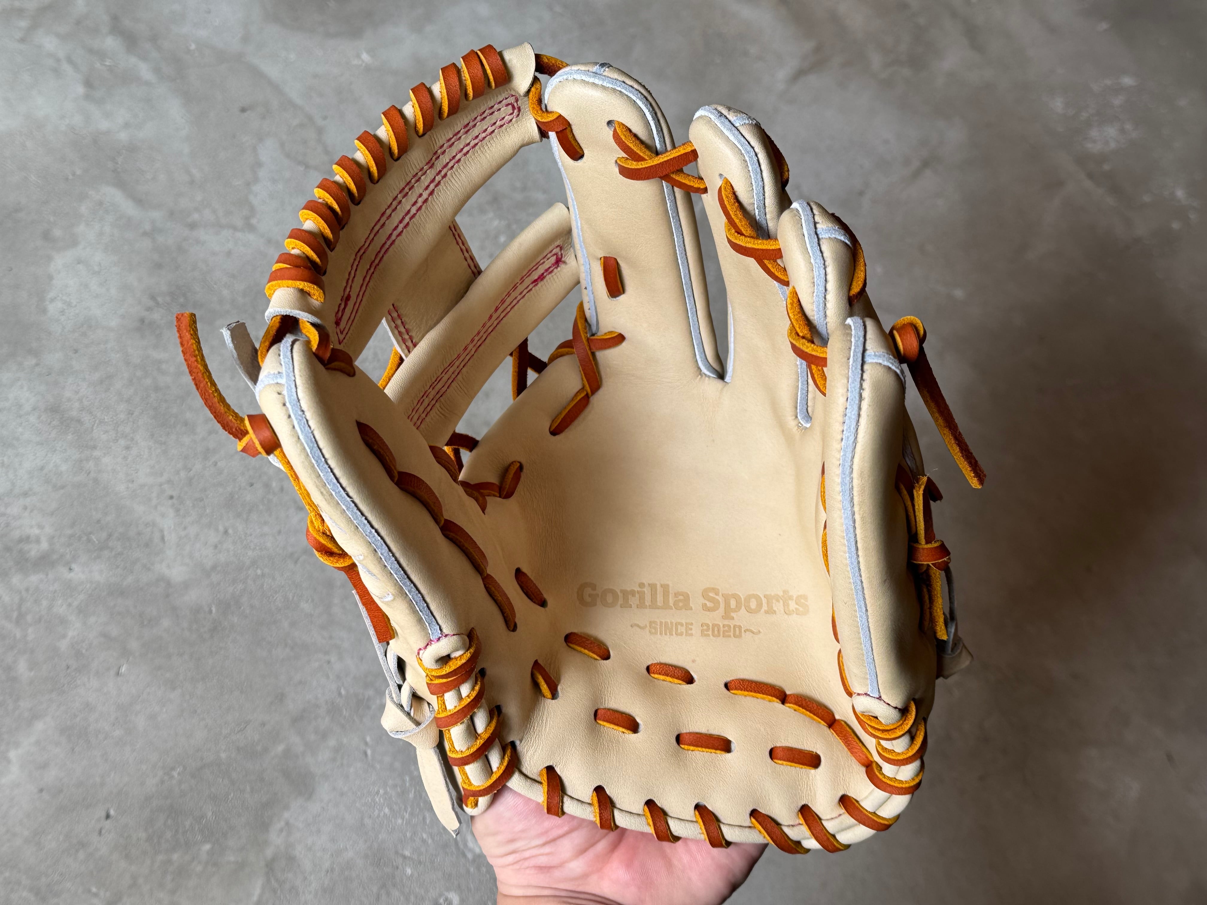 限定モデル【GS】硬式用グローブ 内野手当て挟み型5ミリアップ