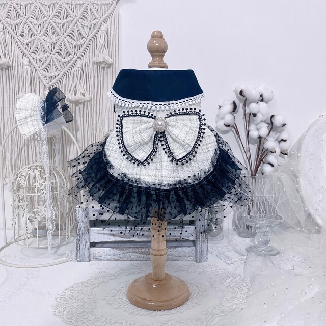 ツイードクラシカルフリルドレス　00781