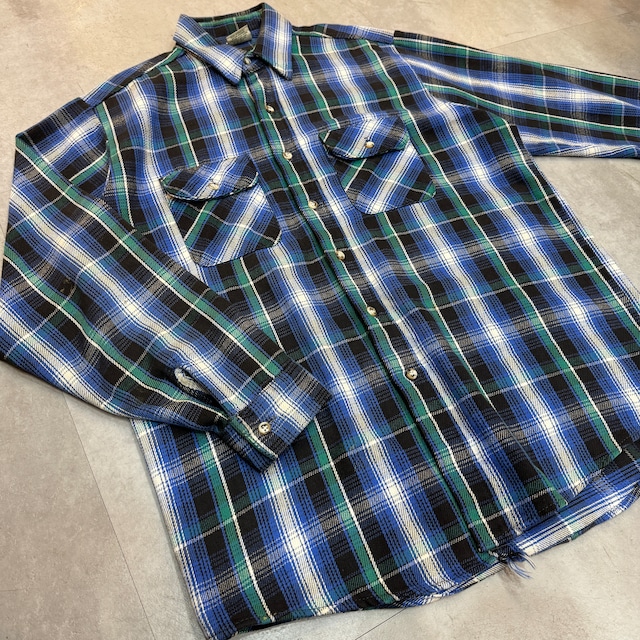 1990s FIVE BROTHER FLANNEL SHIRT