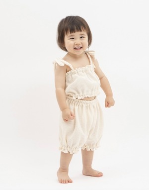 【26SS】mimipoupons(ミミプポン)ベビーパンツ OFFWHITE(onesize 80-95)