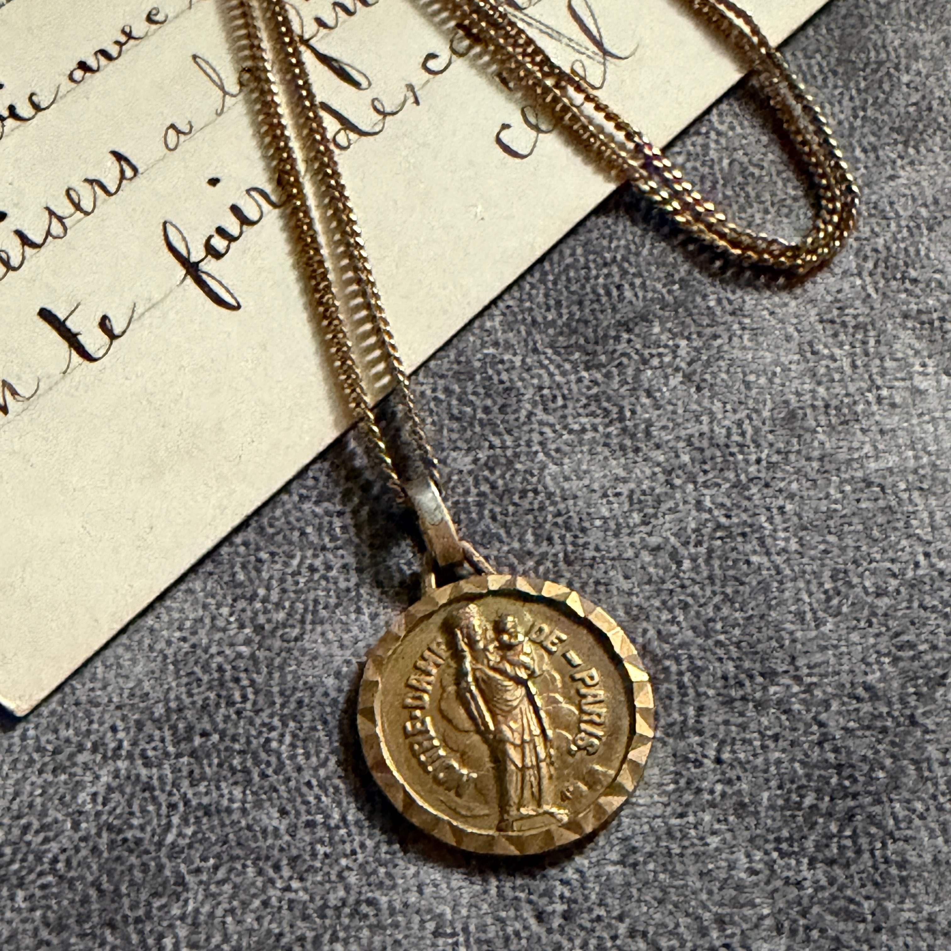 聖母子 | Antique medaille Mary