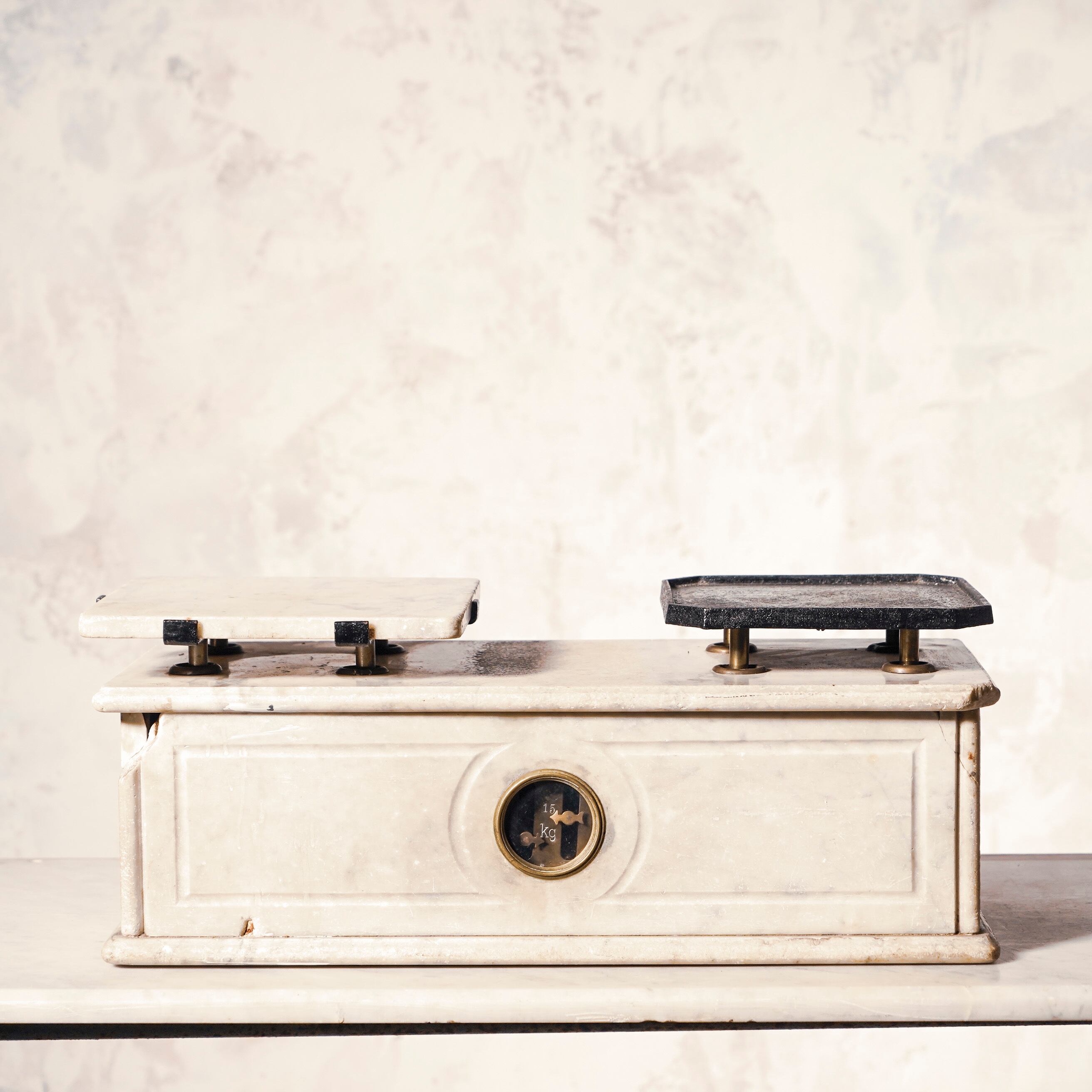 スケール/アンティークスケール/はかり/フレンチアンティーク/1900年代/装飾用/ディスプレイ/大理石/撮影背景/スタジオ/店舗什器