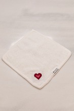 愛するたびに　ヴィシヴァンカ手刺繍ハンカチーフ【白】