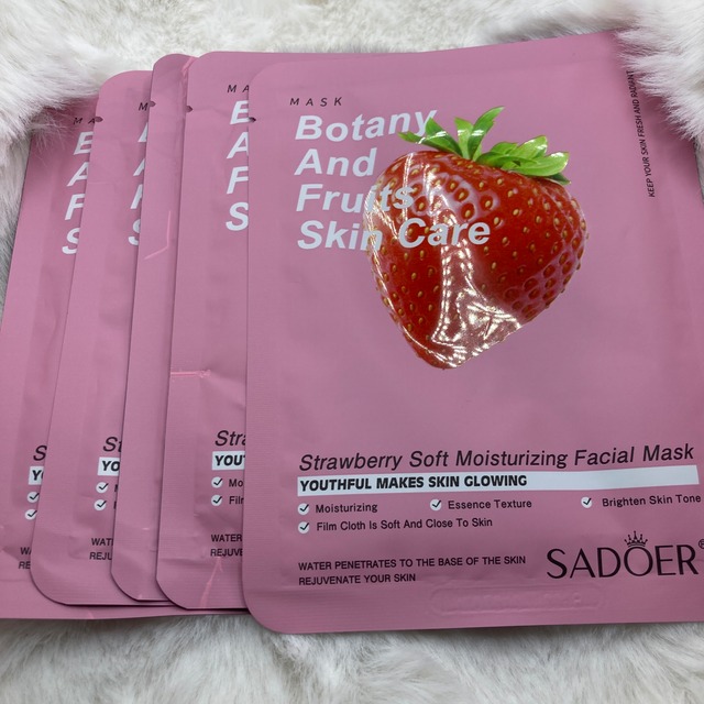 SADOER ストロベリー保湿フェイシャルマスク
