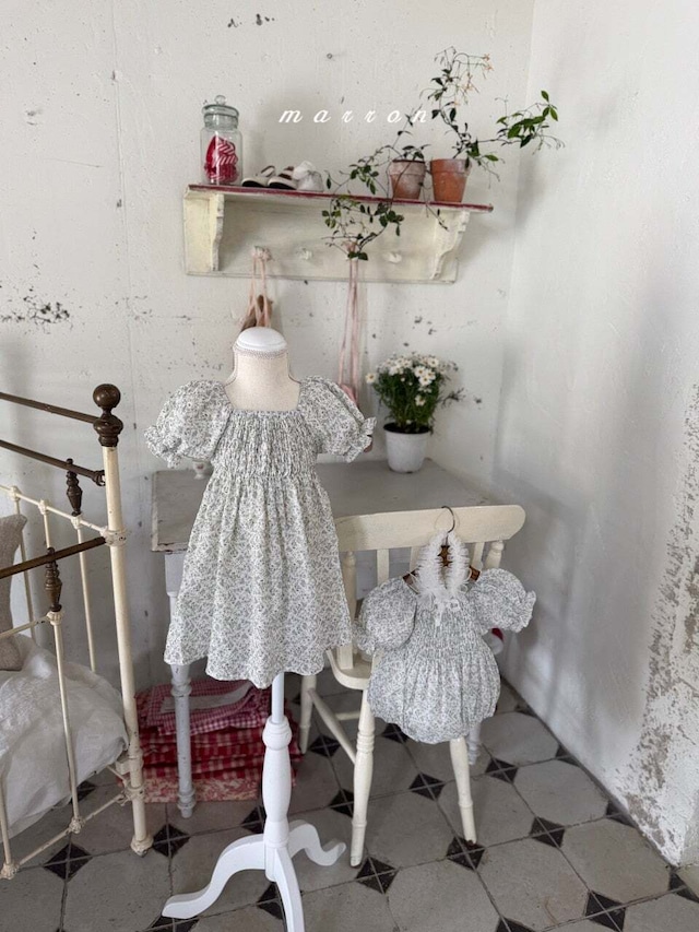 【即納】<marron> Flone dress