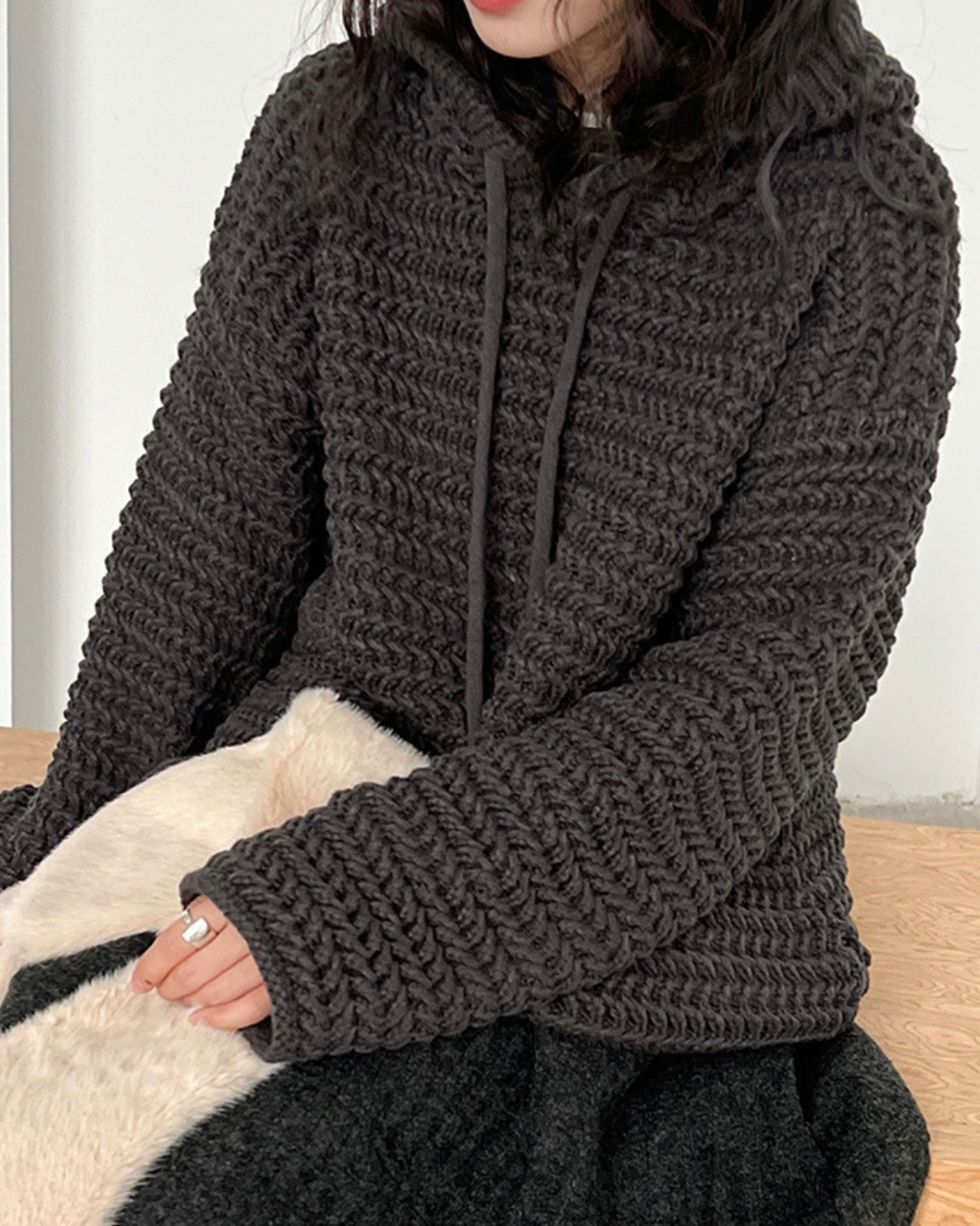 ローゲージフーディーニット 2color A0711 - 10