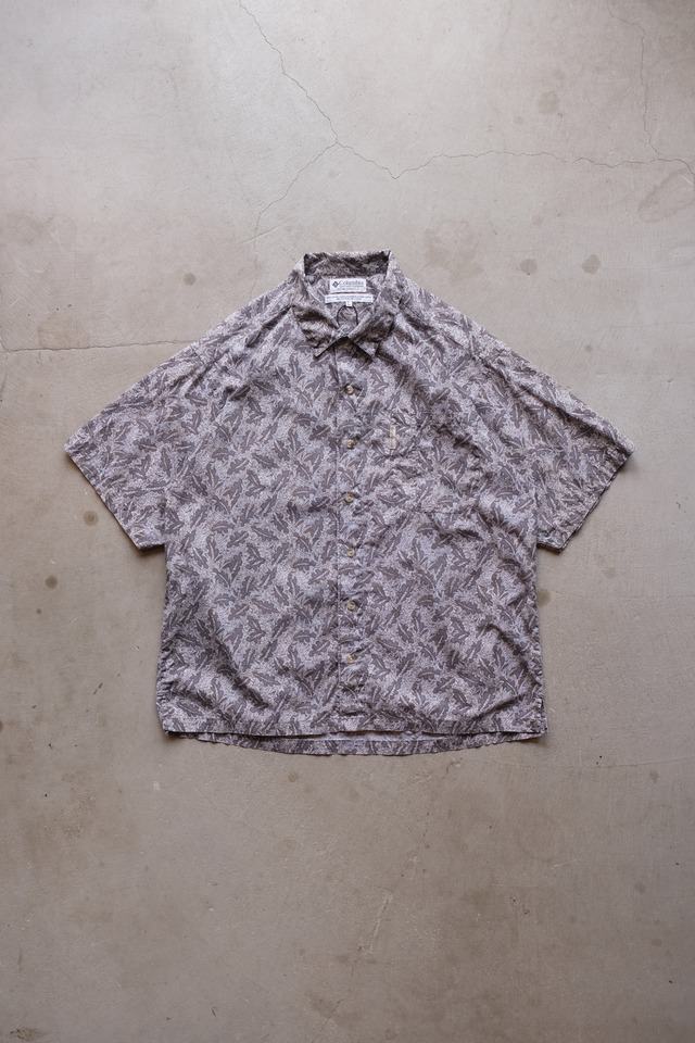 90s Colombia Crazy Leaf Pattern Shirt