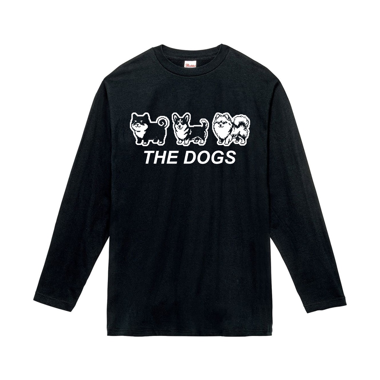 THE DOGS」長袖 Tシャツ コットン ロンT ロングTシャツ おもしろT