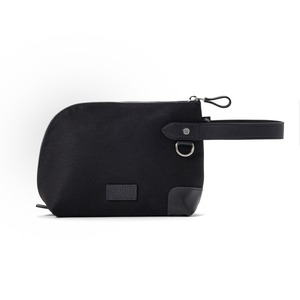 ZIPPED POUCH 3rd / DALBY CANVAS  BLACK