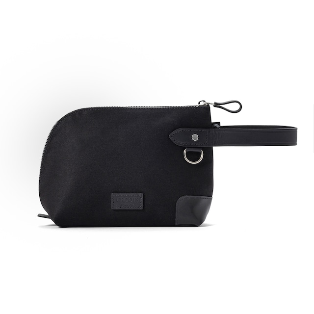 ZIPPED POUCH 3rd / DALBY CANVAS  BLACK