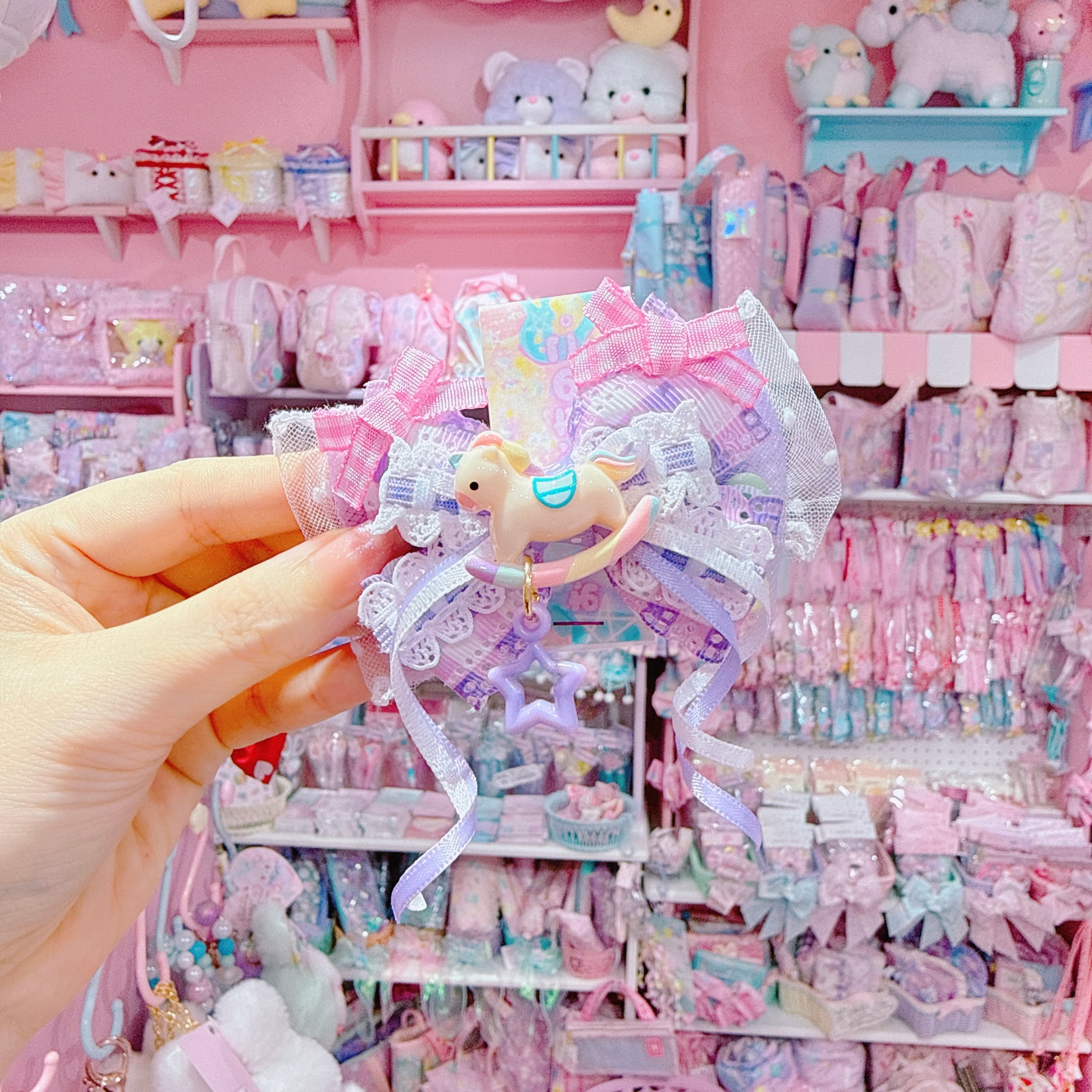 【P6】11-13ユニコーンヘアクリップ