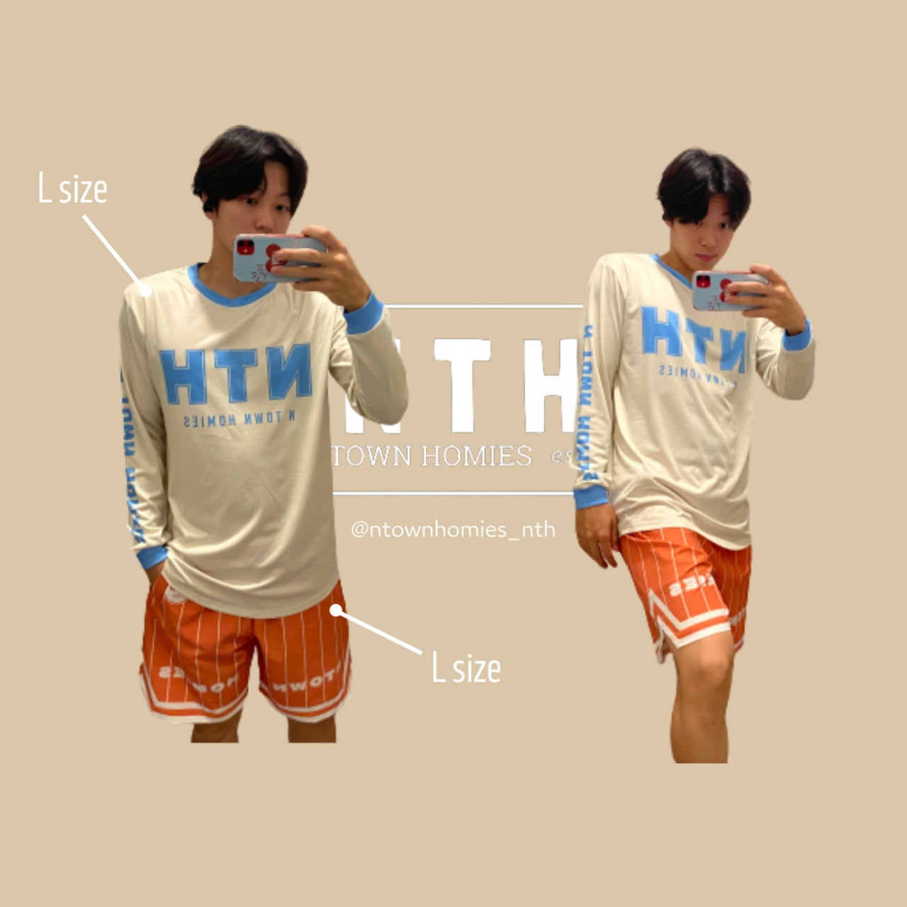 “NEW NTHLONGTEE” colour Ivory×Saxe - 4