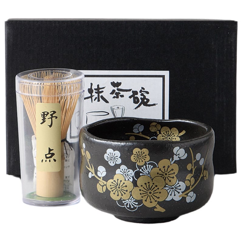 雑貨】茶道一式セット_白桐短冊揃（冬茶碗・夏茶碗・建水・水指・蓋置