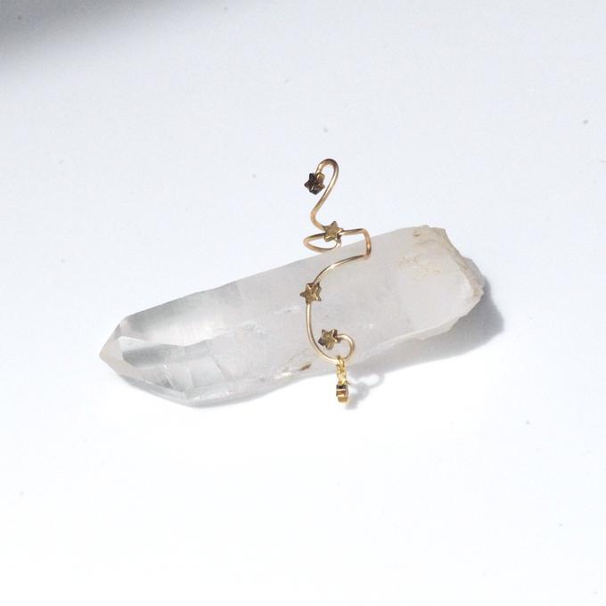 【Sale】一点物✦⋆.·星に願いを ⋆.··五星Wのカシオペアイヤーカフ⋆.·✦星風さんコラボ