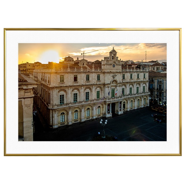 イタリア写真 シチリア島 カターニア大学 インテリアアートフォトポスター額装 AS3930
