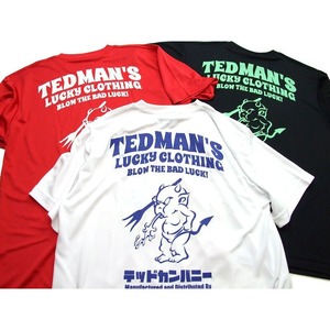 テッドマン tシャツ メンズ 半袖Tシャツ TDRYT-1100　白 シルキードライTシャツ　TEDMAN’S　