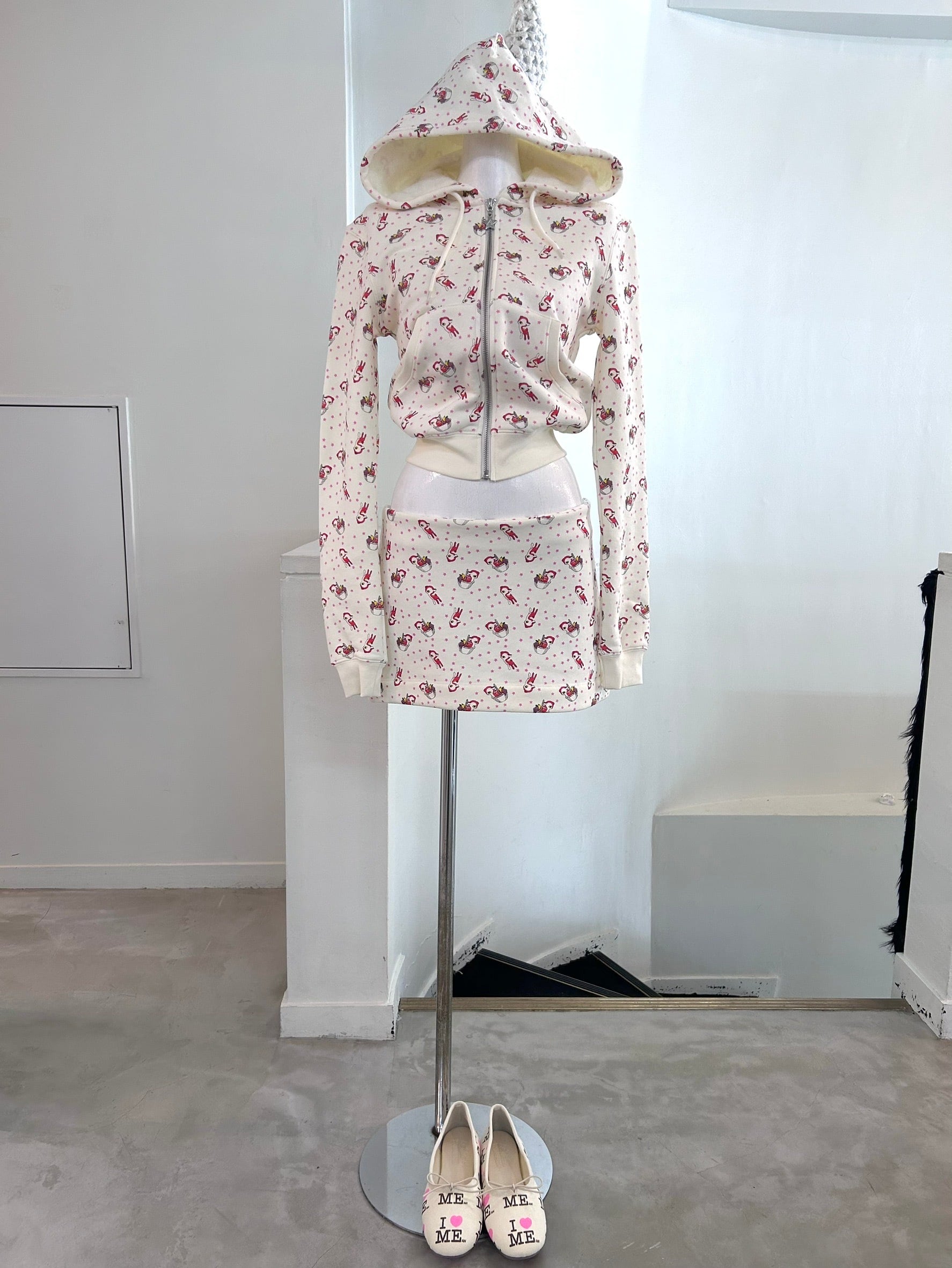 Ashley WILLIAMS SHRUNK BABY HOODIE / RED DEER