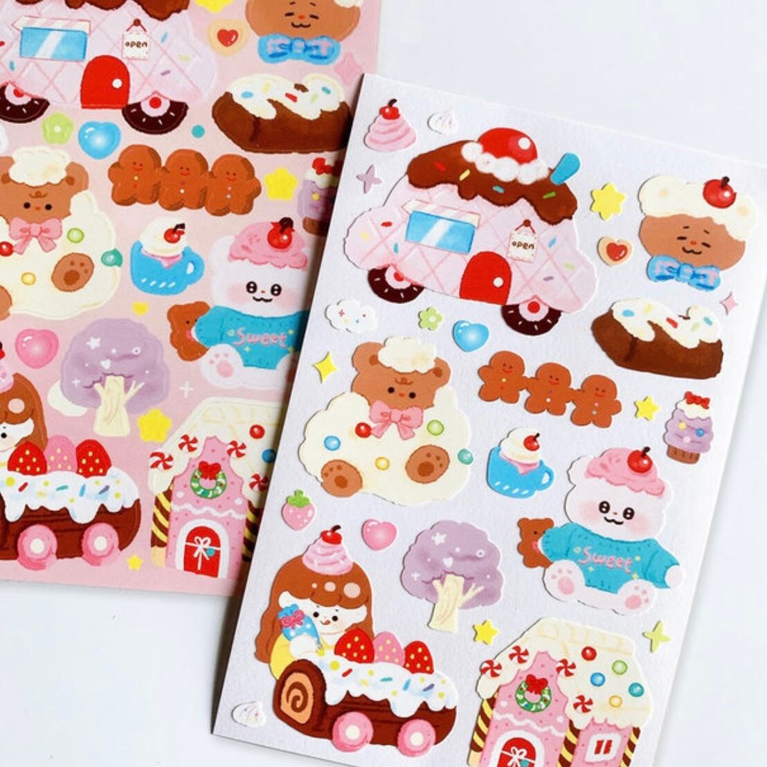 お菓子の家 トレカデコ 韓国シール 韓国文具 Pink Rue 韓国文房具 雑貨 La Violette お菓子の家 トレカデコ 韓国シール 韓国文具 Pink Rue 韓国文房具 雑貨 La Violette