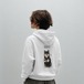 黒柴　バックデザインジップパーカー