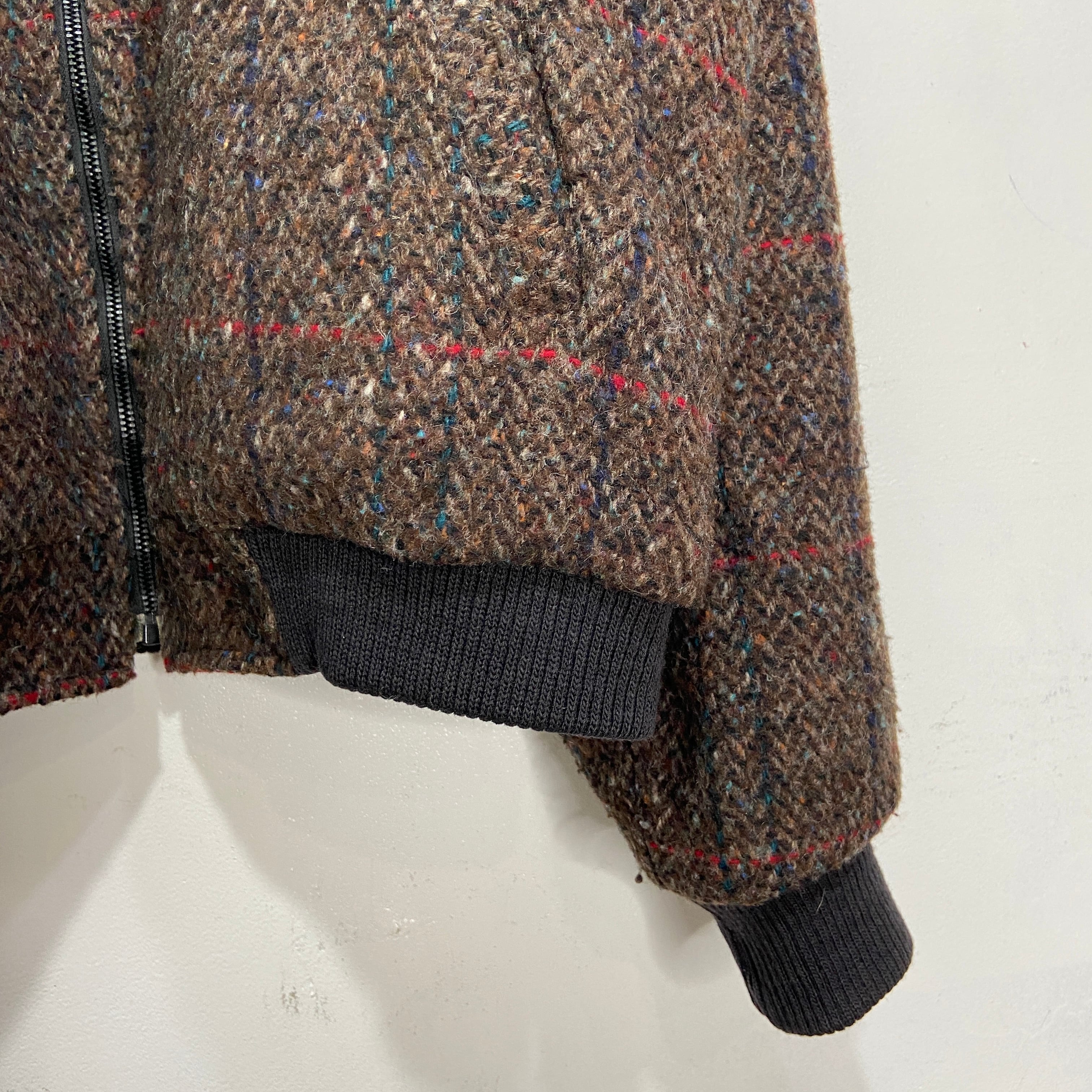 80s USA製 EddieBauer ウールブルゾンジャケット M 黒タグ 80s USA製 EddieBauer ウールブルゾンジャケット M 黒タグ