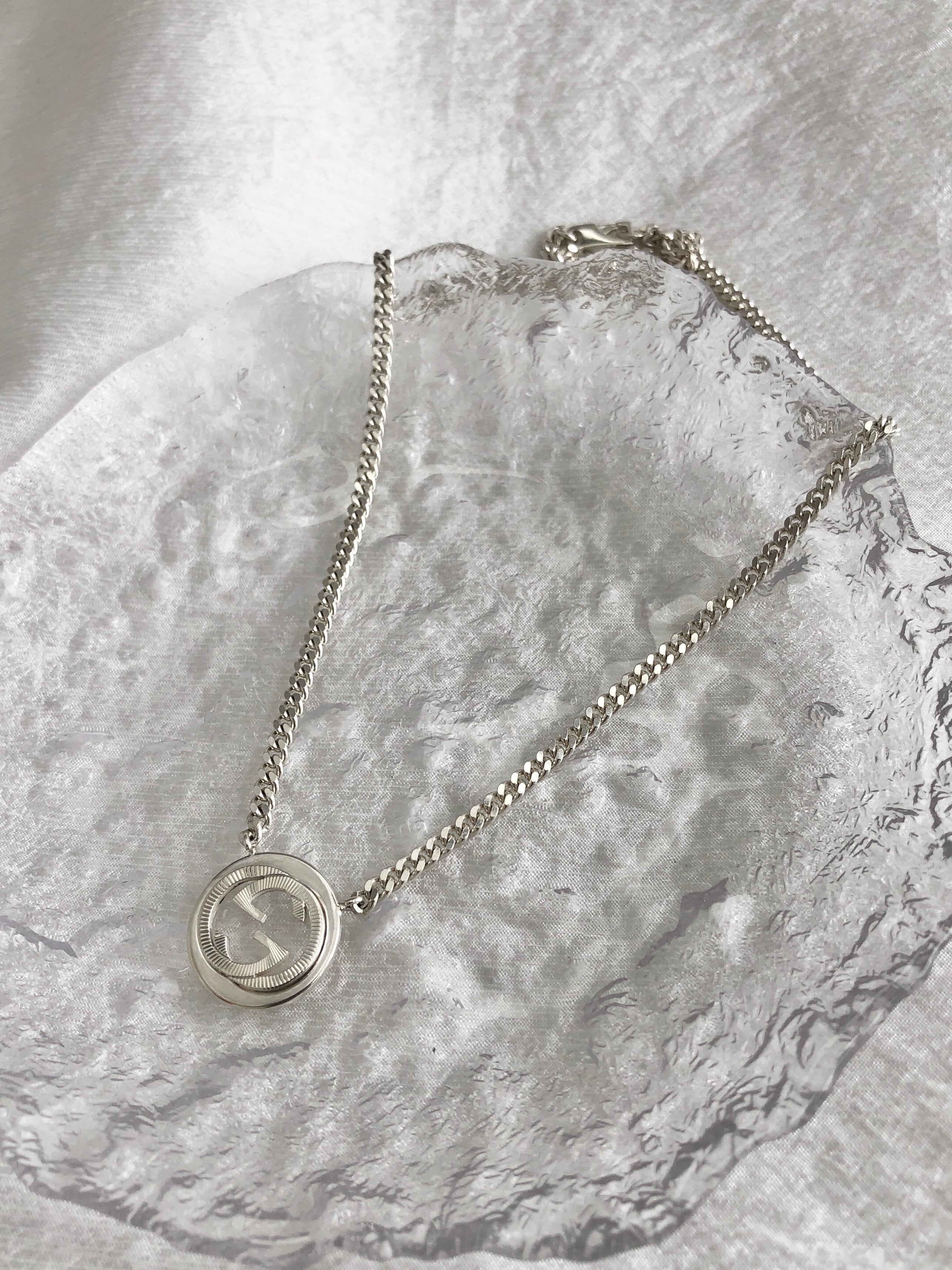 GUCCI グッチ ネックレス シルバー インターロッキングG 925 vintage ヴィンテージ オールド wfkvih
