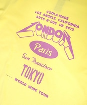 HAPPYスカルプリントベーシックTシャツ (YELLOW) CQ-46096