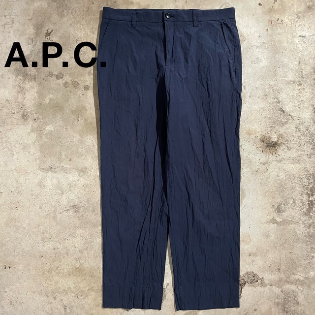 【A.P.C.】seersucker design straight pants/アーペーセー シアサッカー デザイン ストレート パンツ/lsize/#0726/osaka