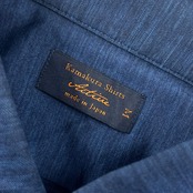 Kamakura Shirts Active カマクラシャツ 長袖シャツ M/ネイビー メンズ