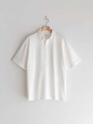SU　Recycled Suvin High-Twist Yarn Poloshirt　WHITE　SU-02-C-03