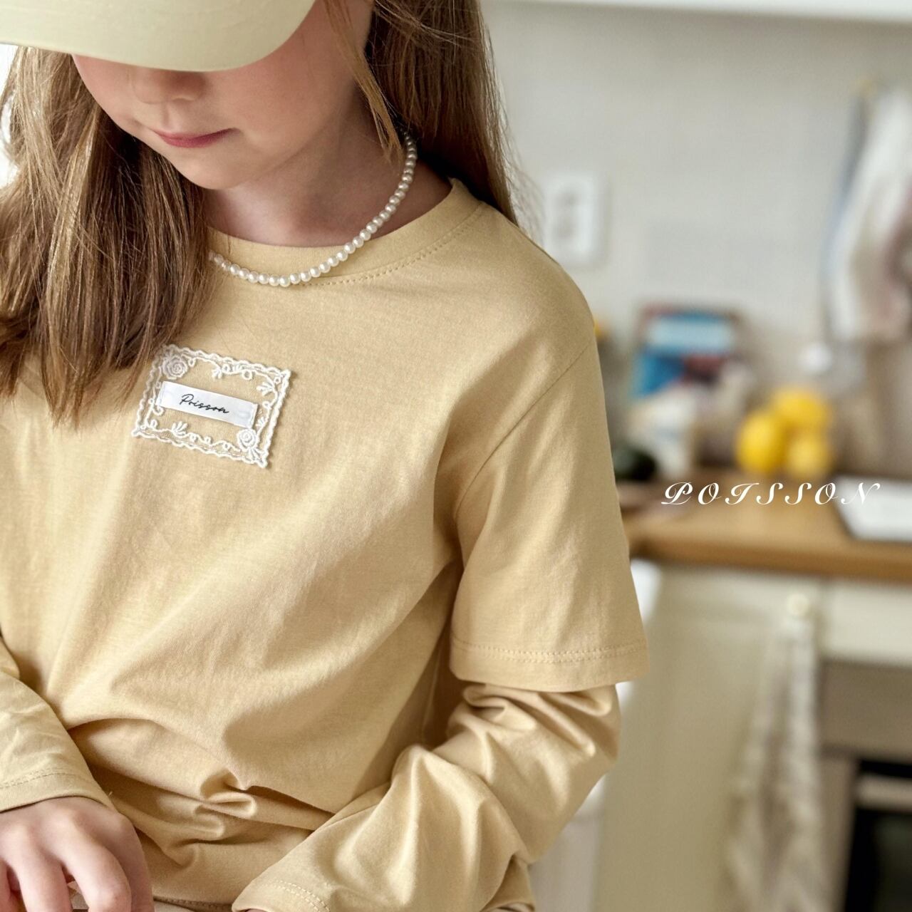 «Sold out»«ジュニアサイズあり»«poisson» ロゼトップス 2colors