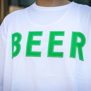 BEER アップリケロゴT グリーン