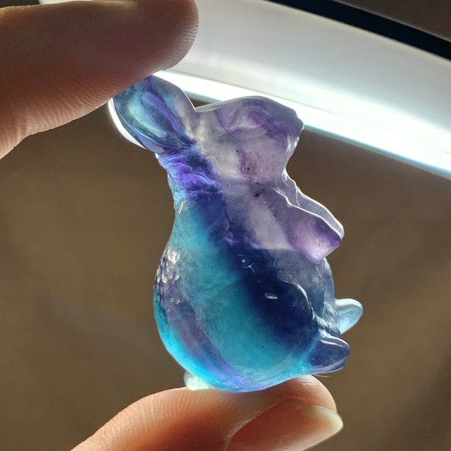 1.フローライトうさぎ・インテリア