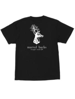 marvel backs T shirt BLACK