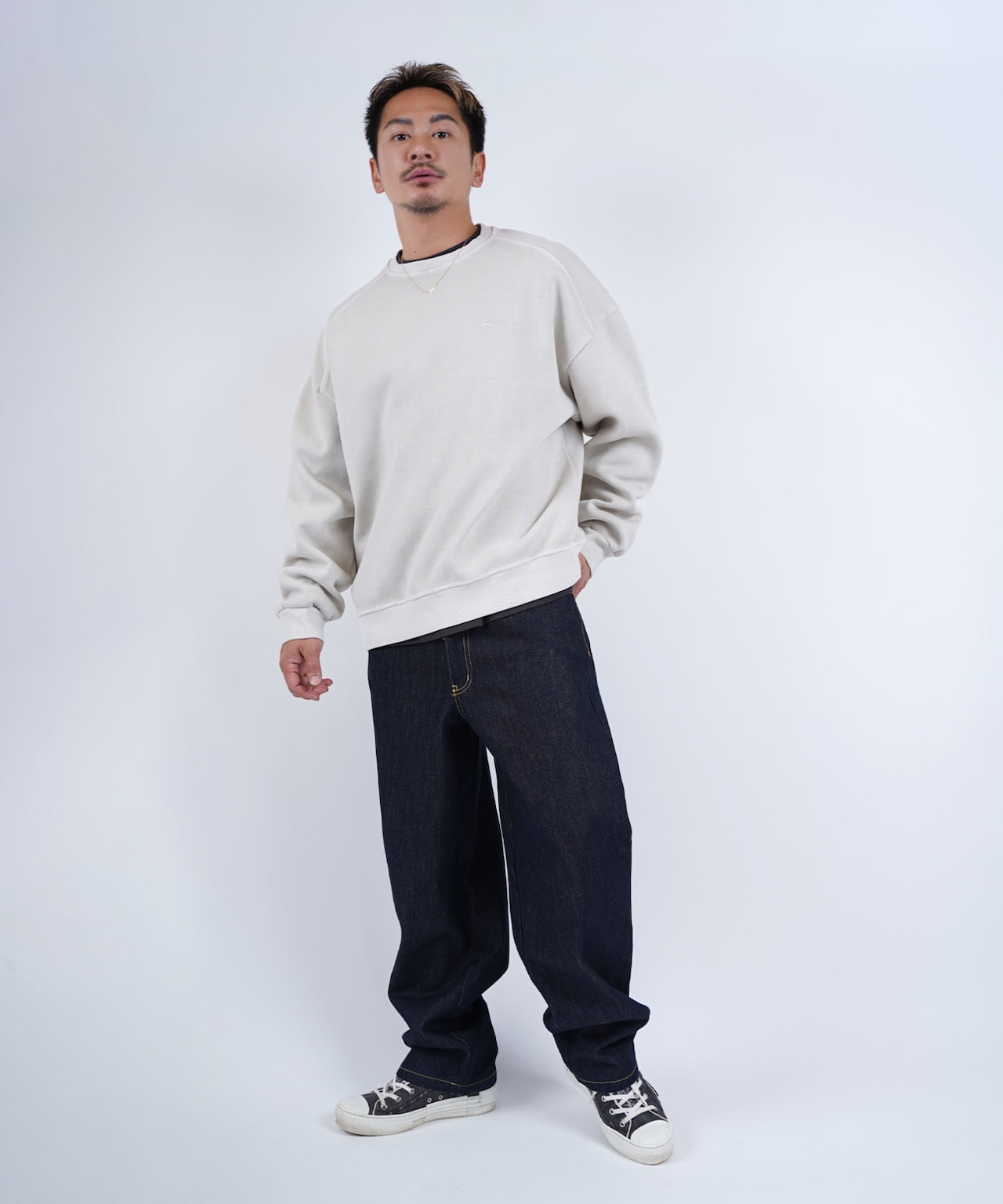 【#Re:room】PIGMENT WASH RRM BIG TRAINER［REC739］