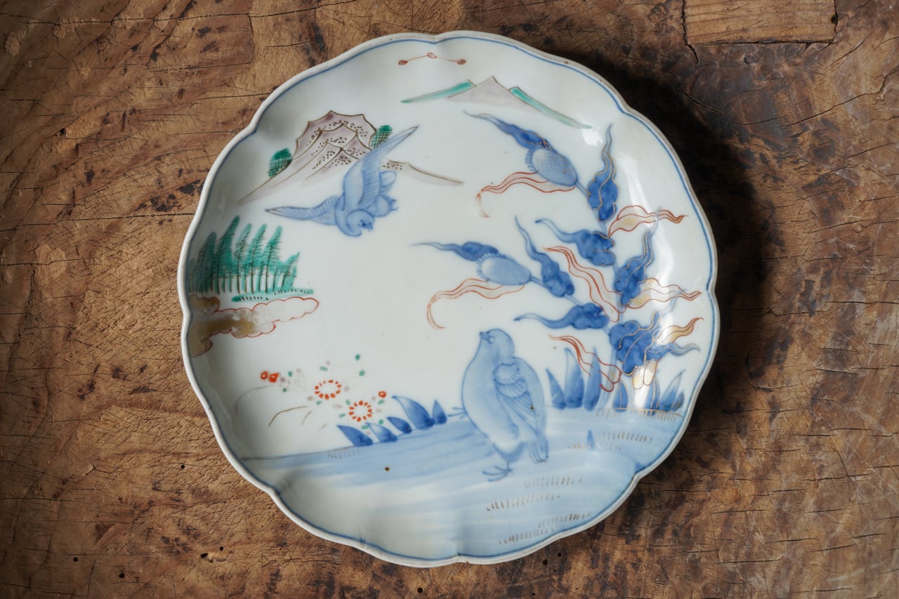 50428】 伊万里焼赤絵 大皿 明治/ Imari L size Plate Akae / Meiji