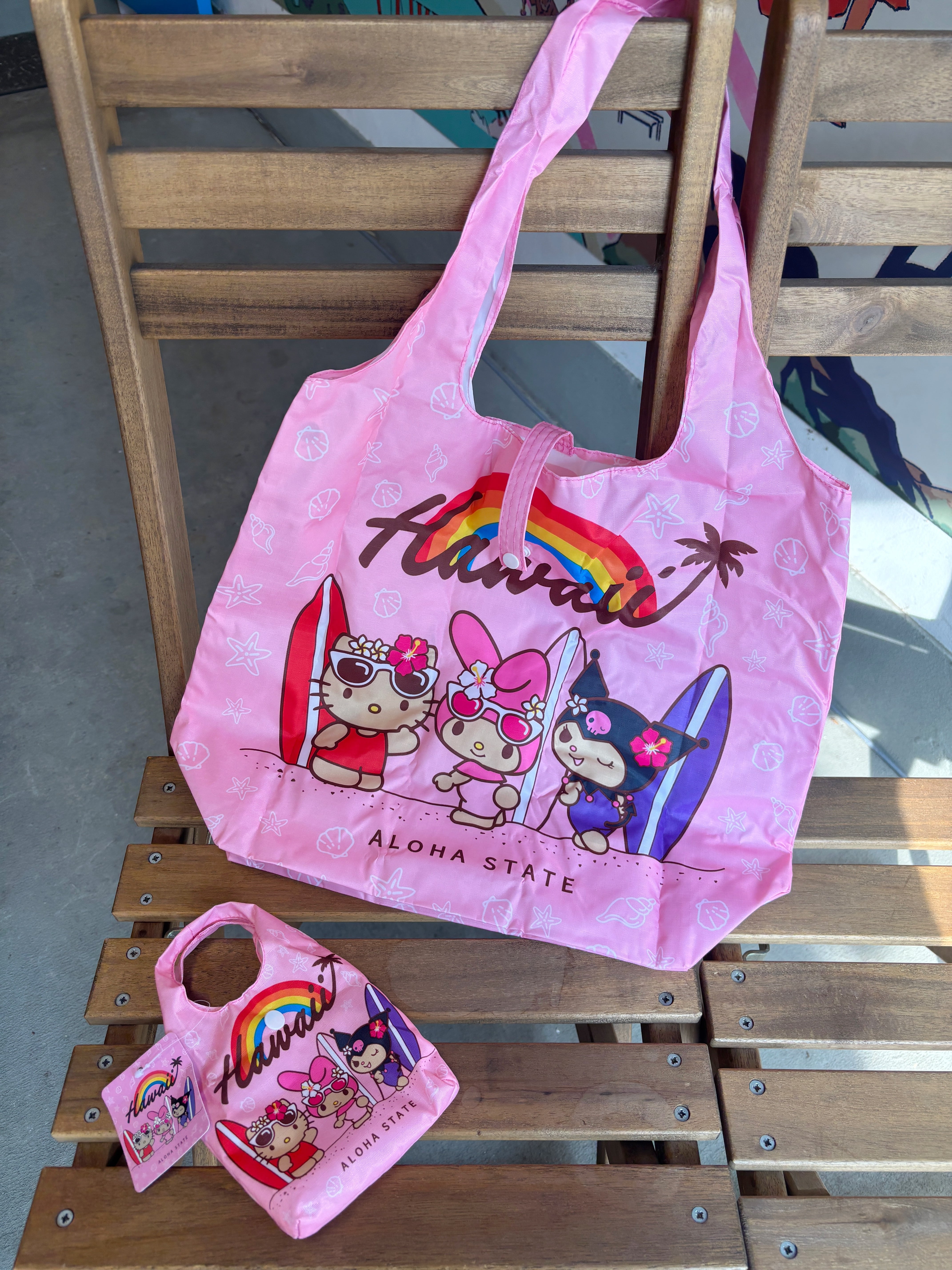 キャラクターグッズ キティ ハイビスカス ビニールバッグ プールバッグ
