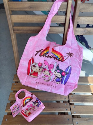 ハワイの人気商品を安心の国内配送で!【ABCストア/abc stores 】ハローキティ エコバッグ ビニールバッグ ショッピングバッグ プールバッグ