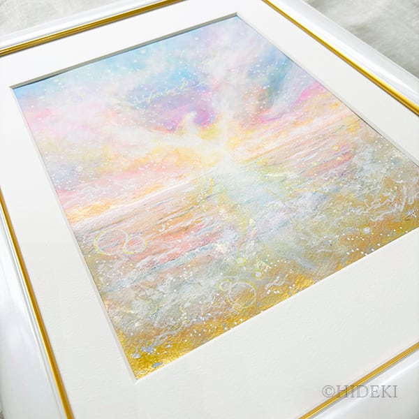 送料無料】鳳凰の絵画｜海と空の煌めき「Rising Phoenix」アート