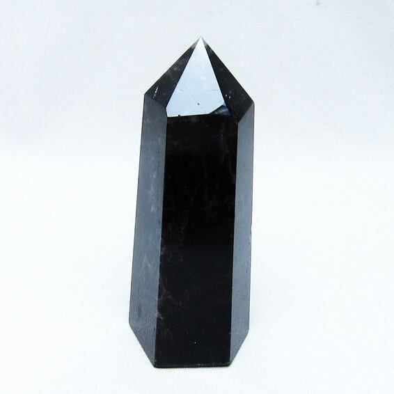 モリオン ポイント 黒水晶 六角柱 142-10747