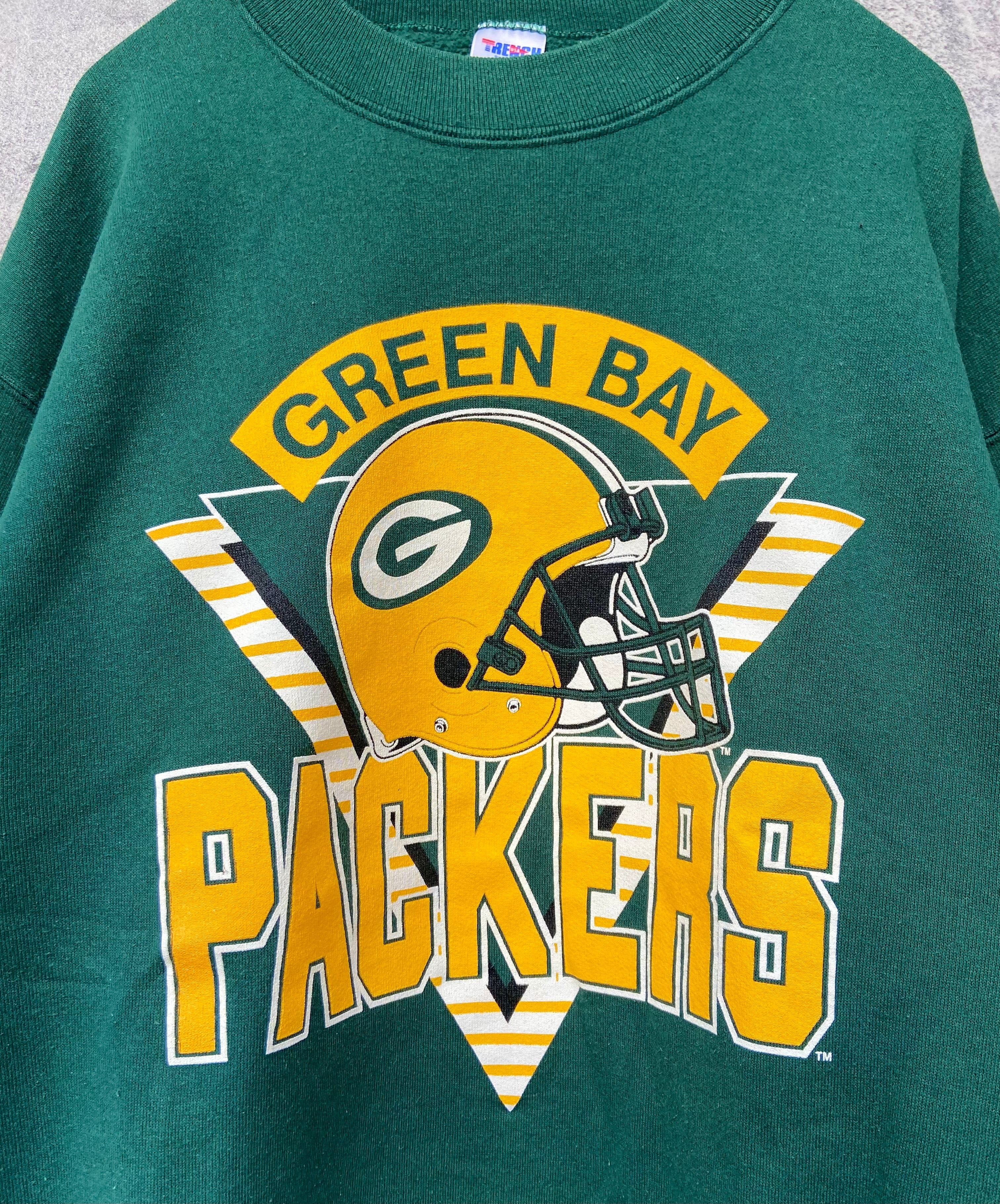 USA製 90s Green Bay Packers パッカーズ スウェット NFL 緑 デカロゴ ...