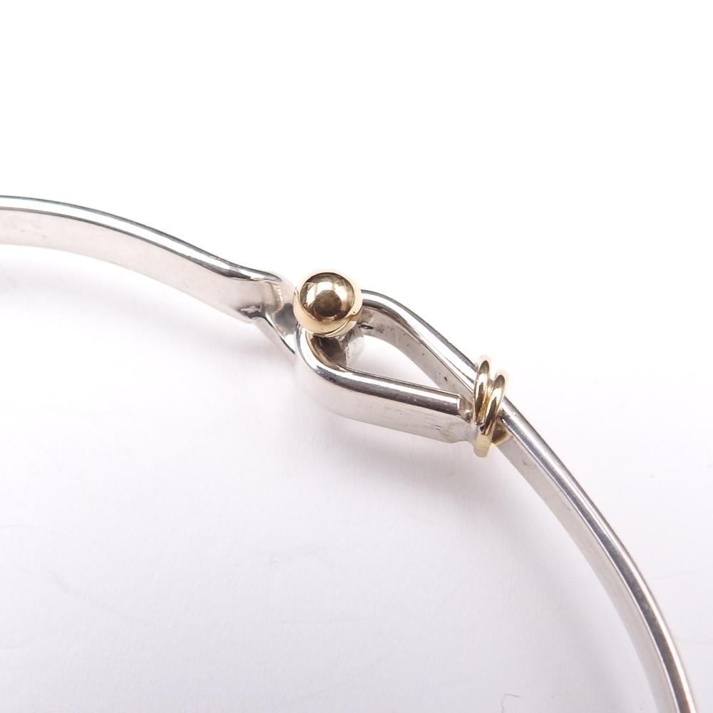 Tiffany&Co. ティファニー フック&アイ バングル 925/750 （TIFFANY 