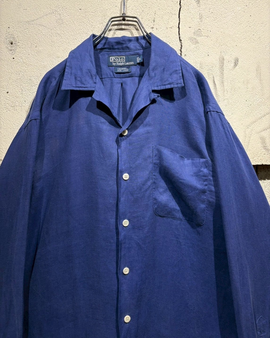 Caka otto】90's “Polo by Ralph Lauren” “CALDWELL” Vintage L/S Open