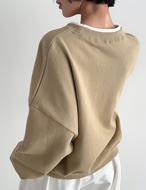 【25ss】Neckline-Layered Raglan sleeve Tops_2colors