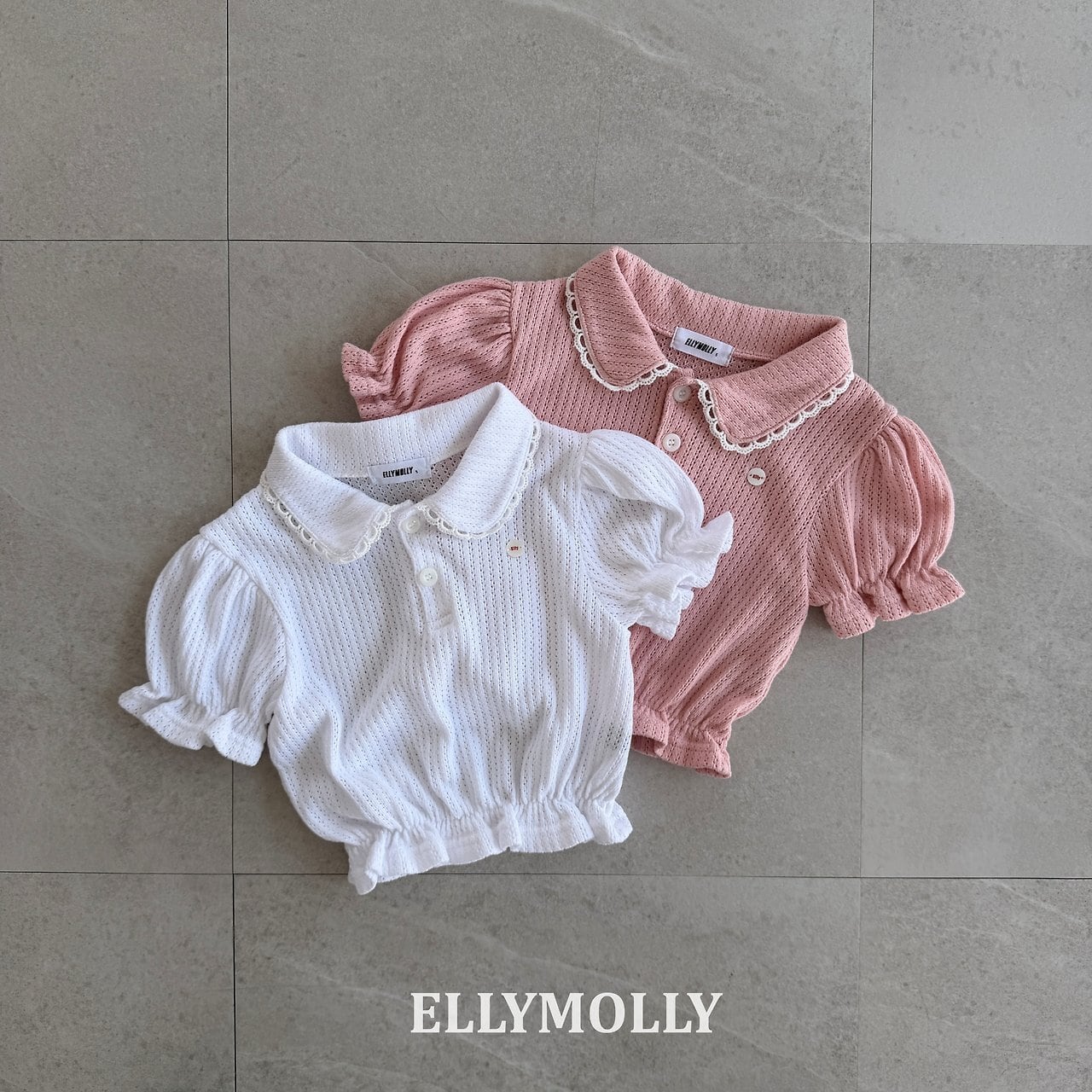 «予約»«ジュニアサイズあり»«elly molly» パフトップス 2colors