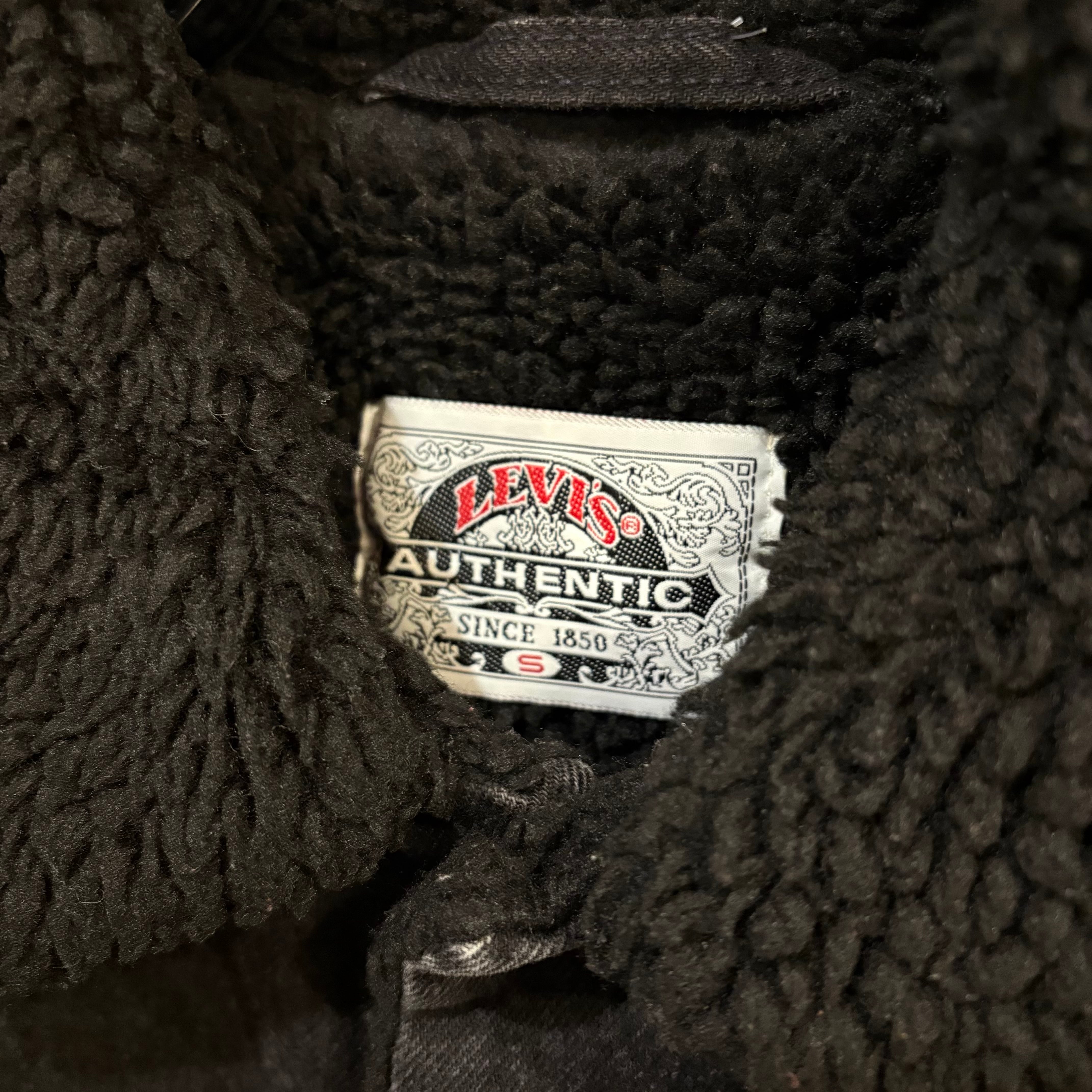 92's Levis 70629-4159 Boa Black Denim Jacket USA製 | VOSTOK