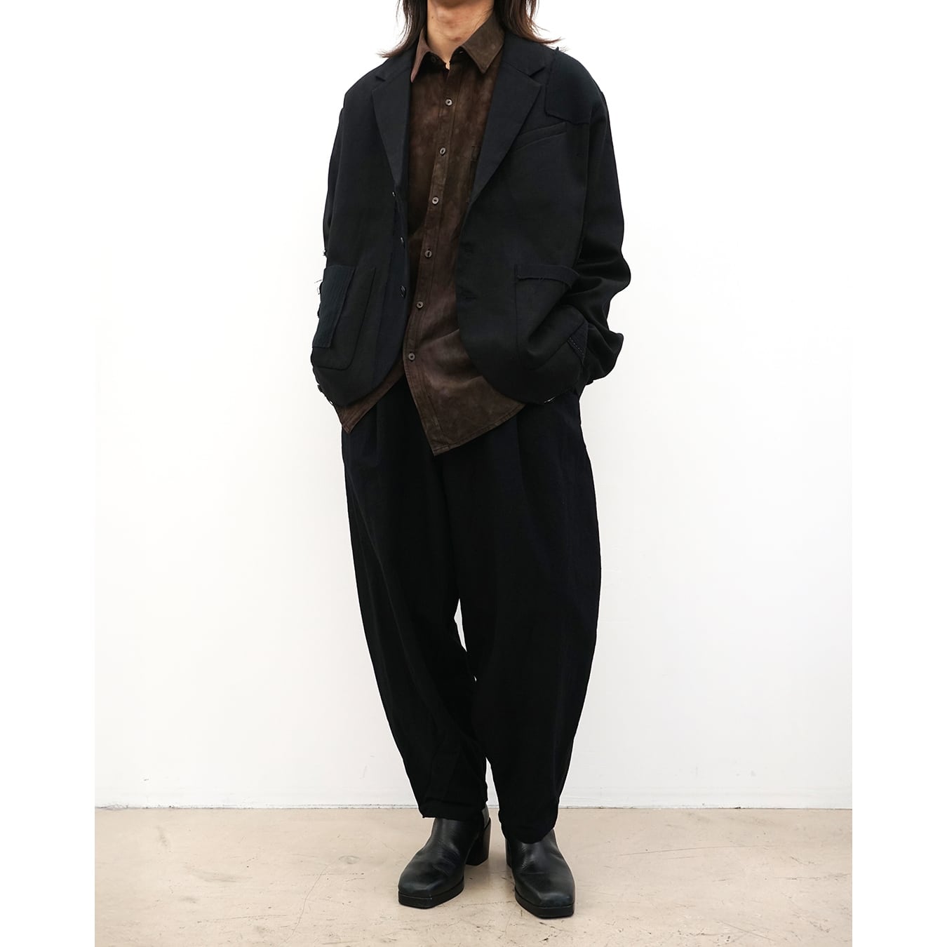 KLASICA] (クラシカ) 25F-TRS-B15 Back Seem Tapered Trousers