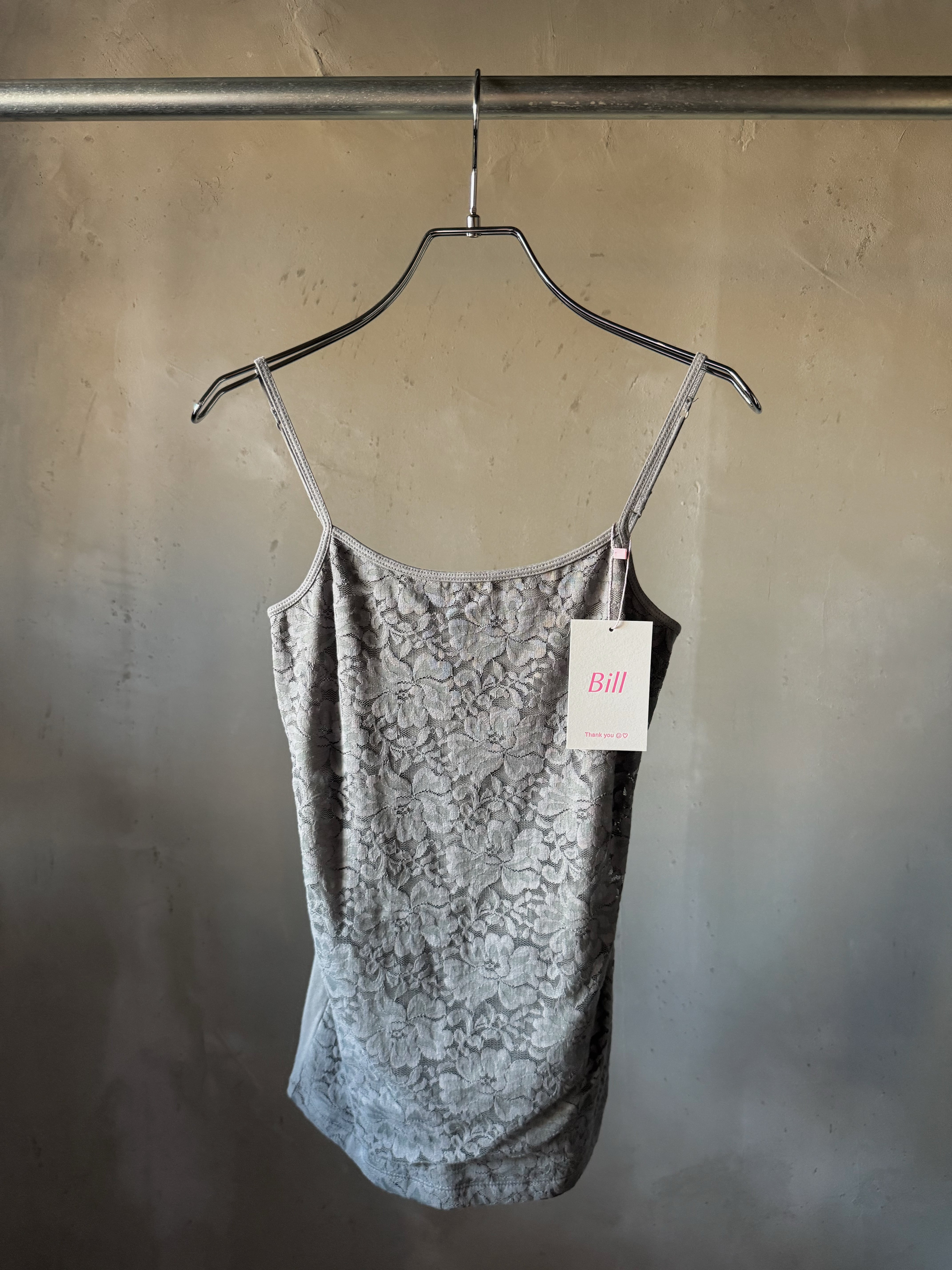 front lace gray camisole (Bill vintage)