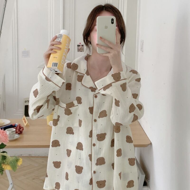 オータムカーディガン ロング コットン 大人ガーリー スウィート キュート カジュアル 秋物 萌量不足7331099585