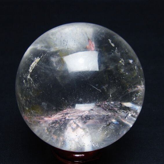 水晶 丸玉 53mm スフィア 置物 水晶玉 一点物 151-9085