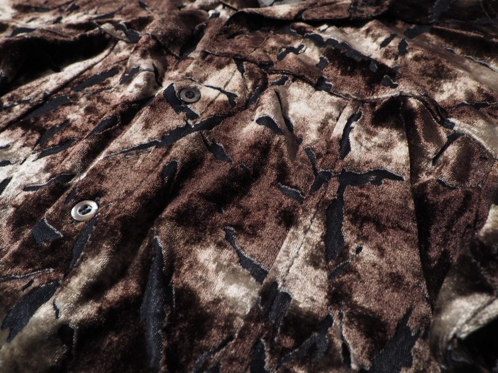 1990s Atelier sab see-through vintage velours shirt